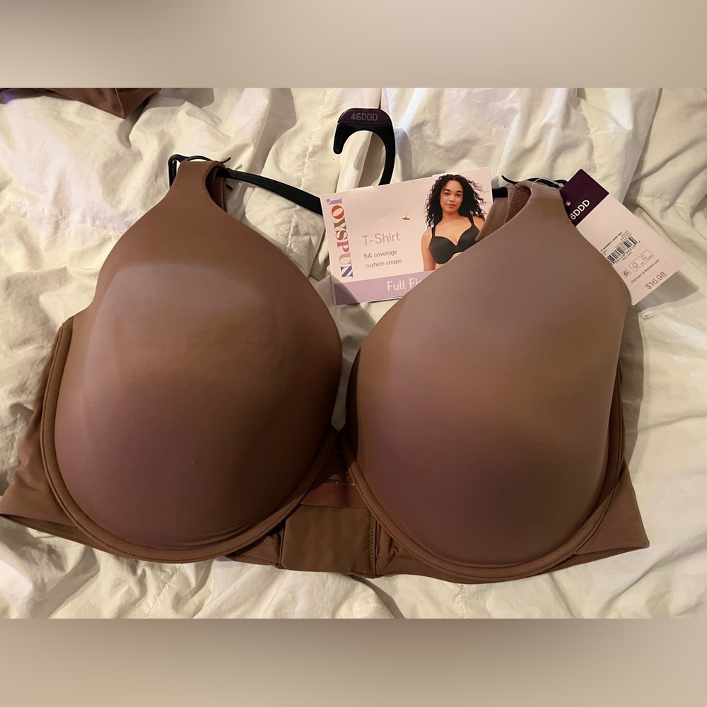 Women’s Joyspun Underwire T-Shirt Bra  44DDD Brown New